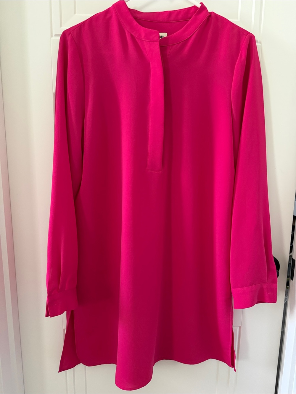 Anne Klein Long-Sleeve Dress - Fuchsia